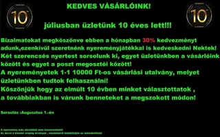 10 Évesek lettünk